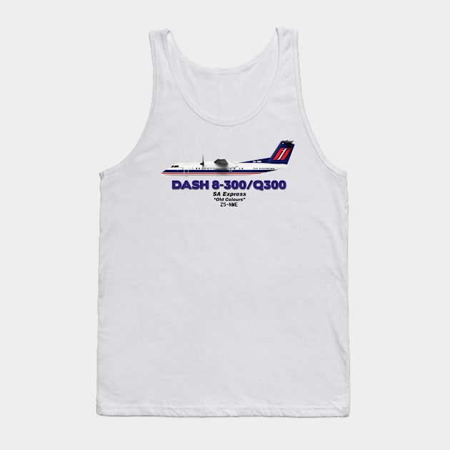 DeHavilland Canada Dash 8-300/Q300 - SA Express "Old Colours" Tank Top by TheArtofFlying